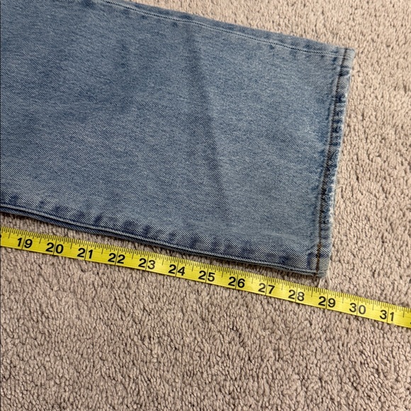 Denim Forum The Farrah Hi-Rise Wide Jean | Smls Like Bleu Spirit | Size 26 - Picture 7 of 10